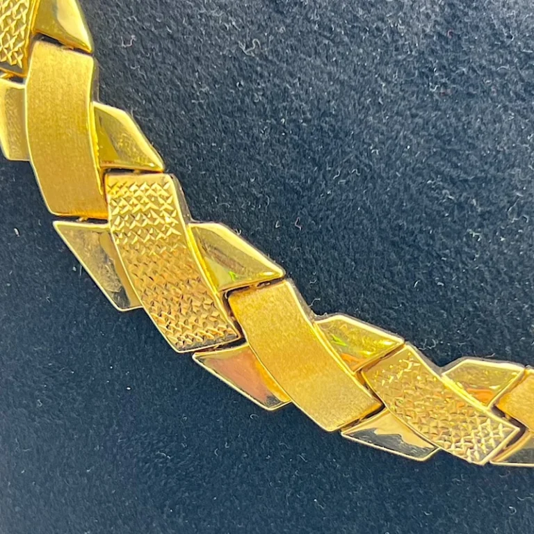 نیم ست طلا 18 عیار زنانه مدل جناقی 14030320-RS229