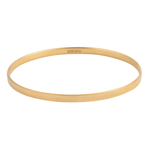 النگو طلا 18 عیار زنانه مدل آینه‌ای 14030211