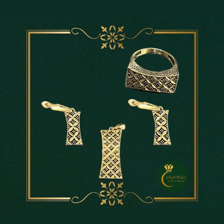 نیم ست سیاه قلم 16.80 گرم